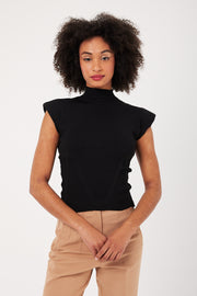 TOP MAILLE FEMME JACKIE NOIR